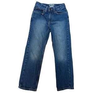 Cat & Jack Blue Relaxed Straight Jeans. Boys. Adjustable waist. Sz 8 Slim